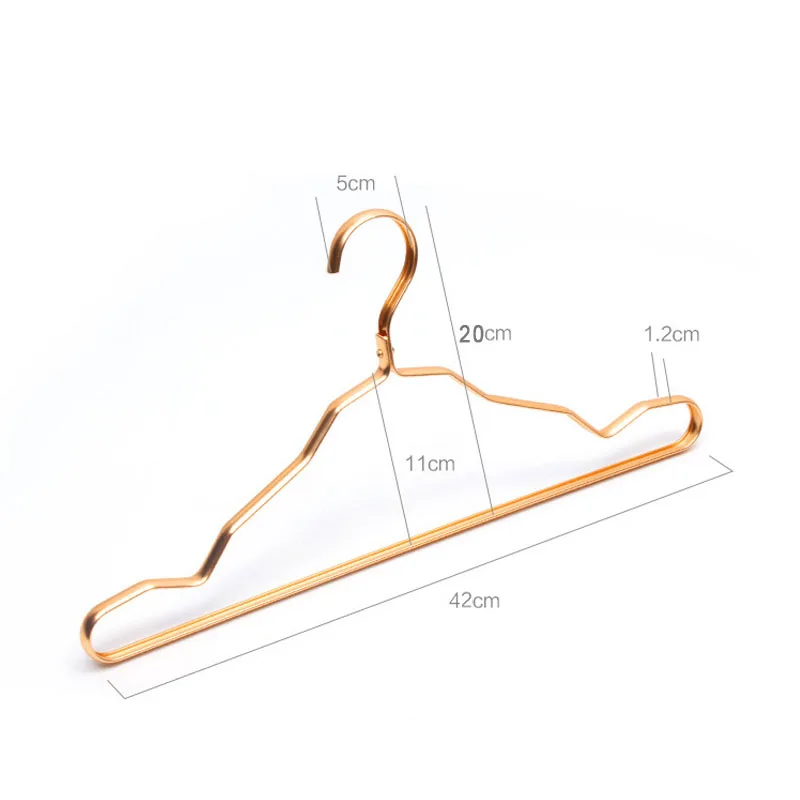 5Pcs Clothes Hanger Aluminium Alloy Coat Hangers Anti-slip Drying Rack Wardrobe Space Saver Clothing Storage Rack Clothes Horse