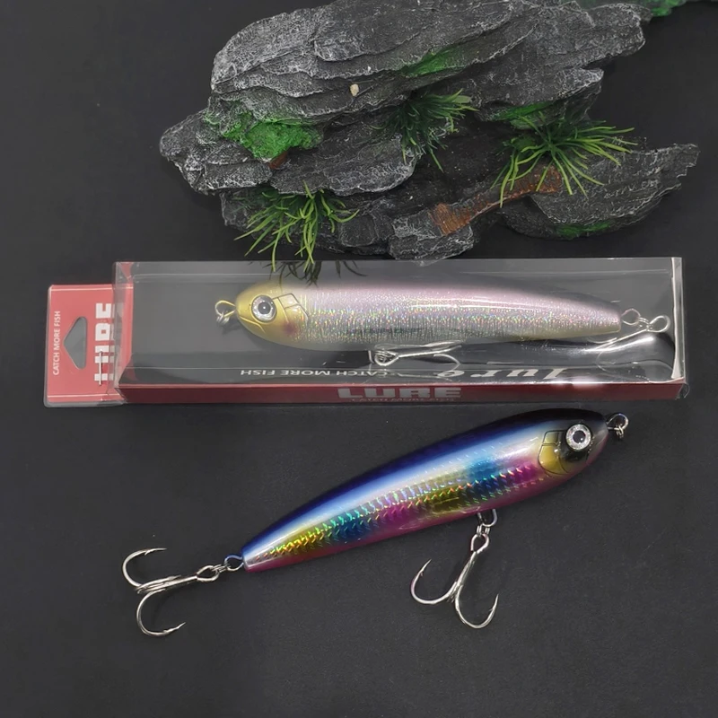 140mm 45g Floating Pencil Lure Long Cast Off Shore Wobbler Diving Stickbait Saltwater Bonito Kingfish Tuna Big Game Hard Lures