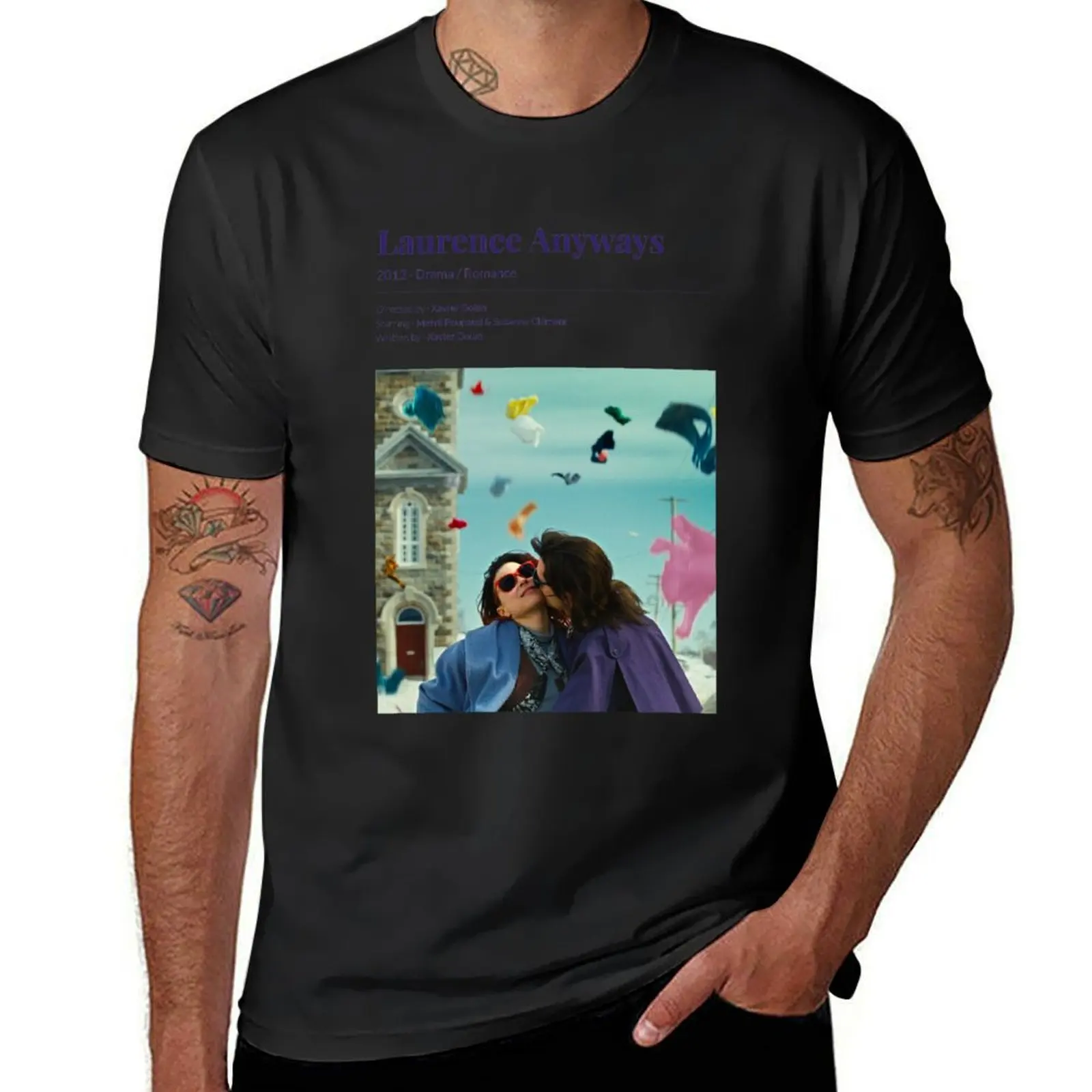 Laurence Anyways (2012) Xavier Dolan Movie T-Shirt oversized blacks t shirt men