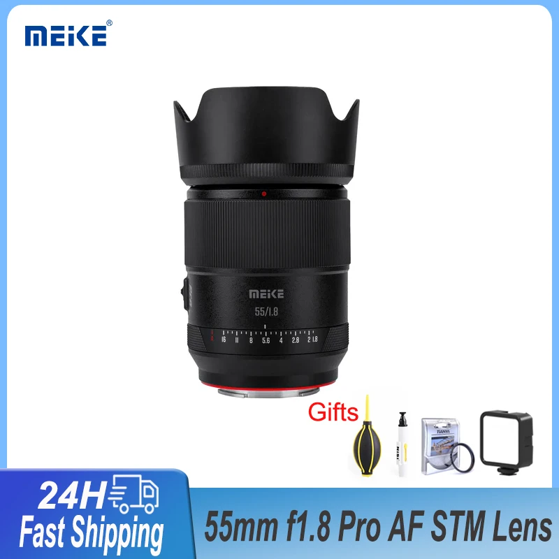 Meke 55mm f1.8 Pro Full Frame Auto Focus STM Lens 8K resolution&Low Dispersion for Sony E Nikon Z Lumix Leica L Mount Cameras