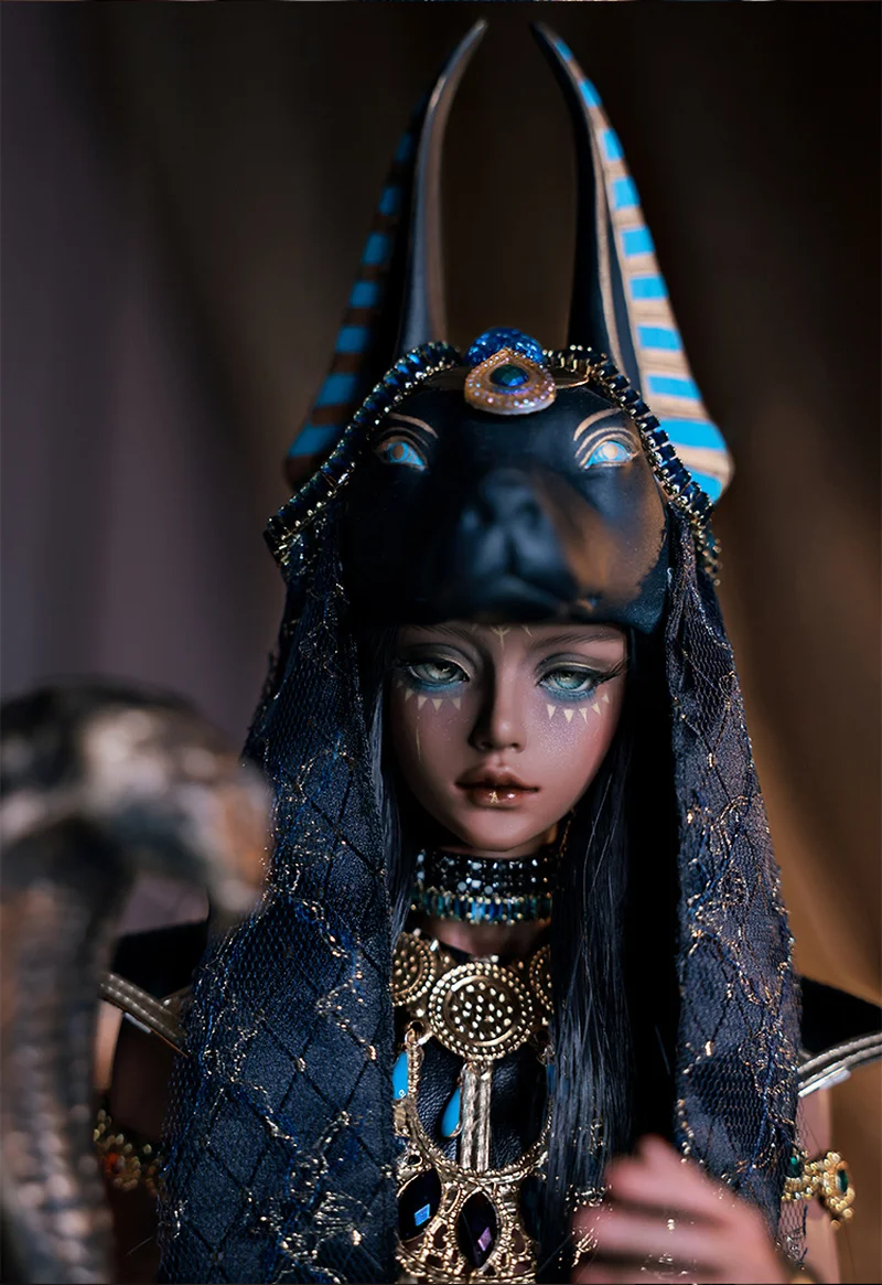 

Подлинная Sd4-точечная кукла Bjd Horus 1/4, подвижная фигурка, египетский мифологический кожаный жилет, кукла ручной работы из смолы с головой животного