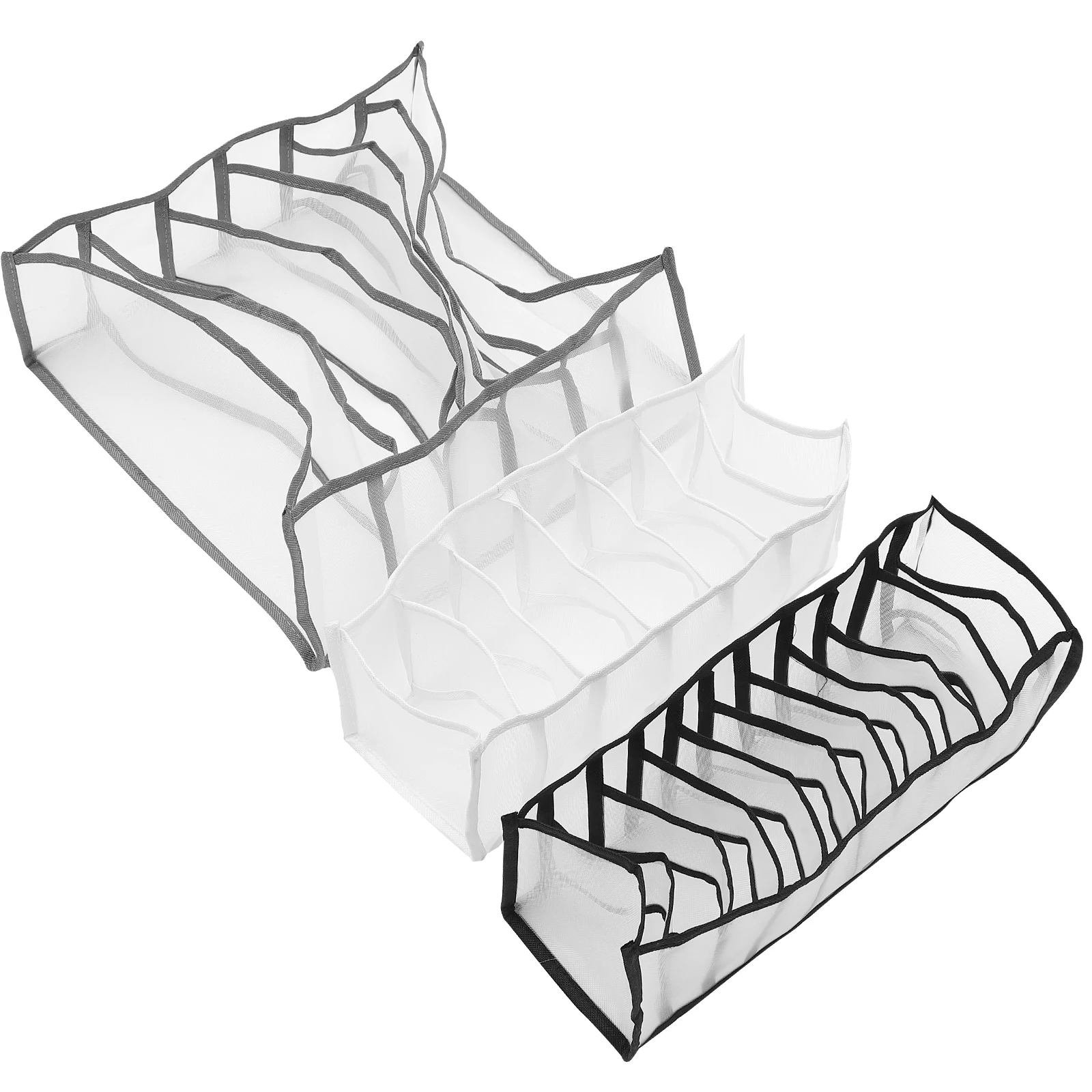 

3pcs Underwear Storage Box Sock Organizer Bra Case Small Drawer Container Closet Tidy Material Clothes Organizer