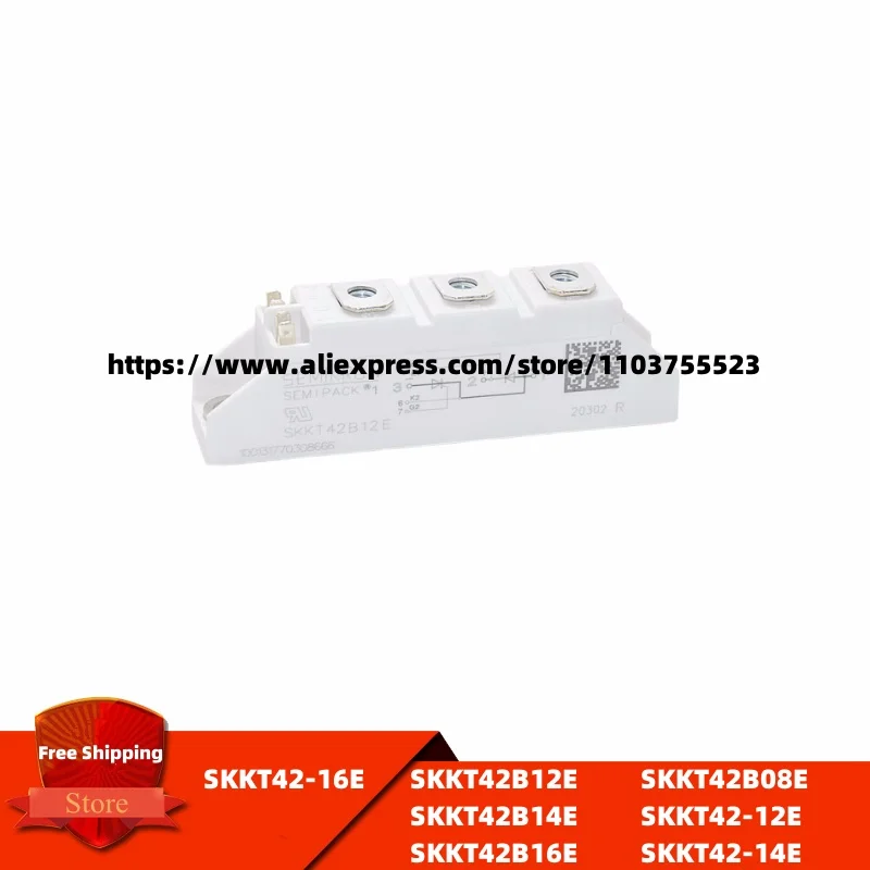 

SKKT42B16E SKKT42B14E SKKT42B12E SKKT42B08E SKKT42/12E SKKT42/14E SKKT42/16E 100% new original thyristor IGBT module