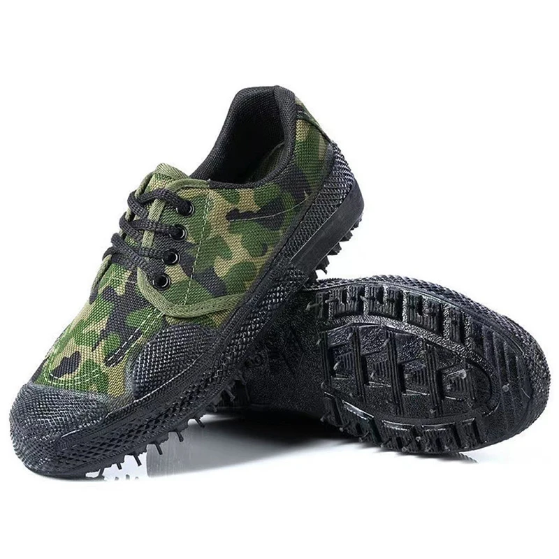 Spring and Autumn Season Liberation Low Top Men's Outdoor Work Site Labor Protection Breathable Cloth Shoes Student Rubber Sole