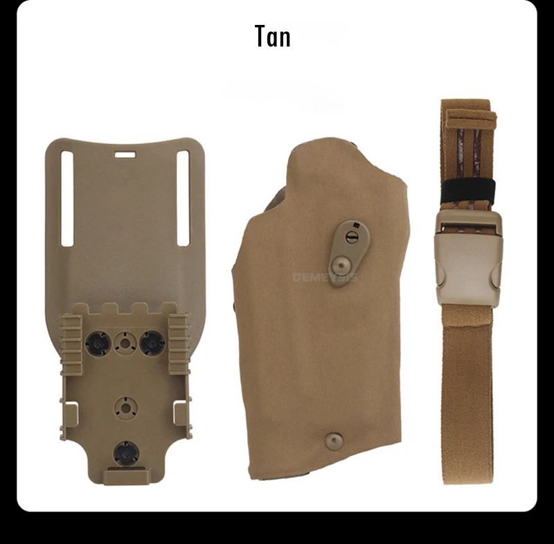Tactical Pistol Holster for P320 Compatible X300 Flashlight Right Hand Hunting Shooting Drop Leg Holsters with Thigh Strap