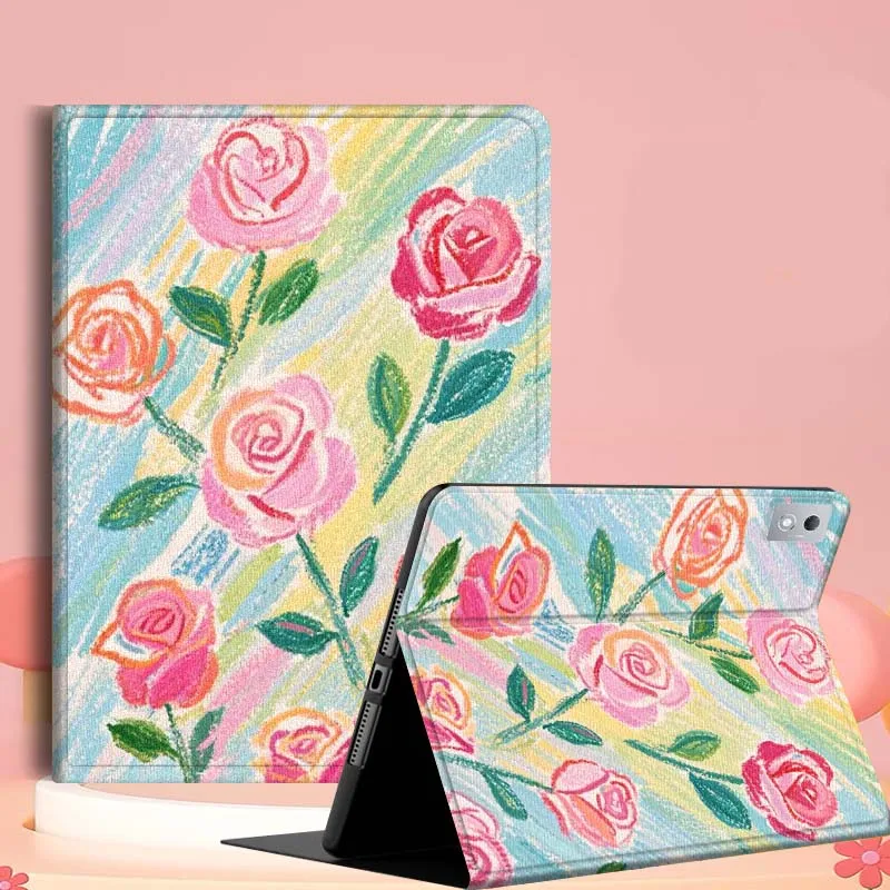 

Rose Graffiti Pattern For Lenovo Tab Xiaoxin Pad 700 Y900 Gen4 K10 P11 GT K11 3rd P11 P12 Plus Pro Gen Tablet Case