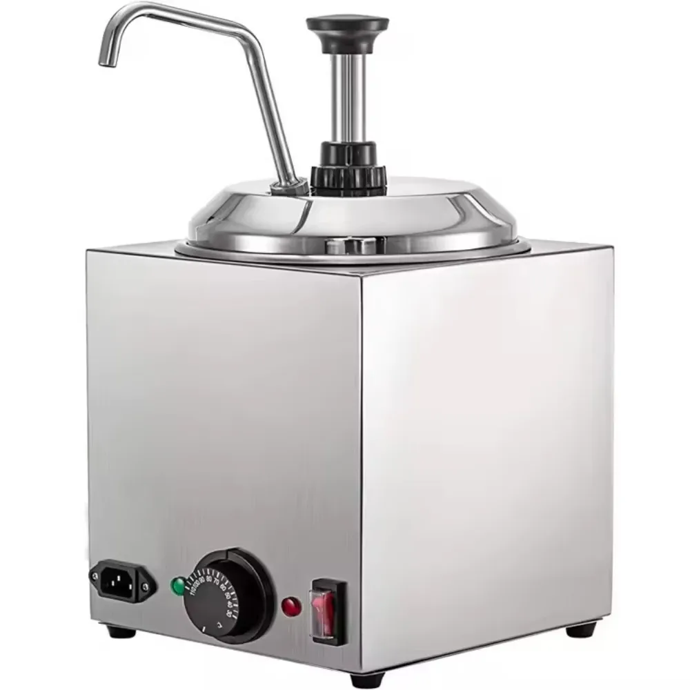 Multi-Functional Commercial Cheese Sauce Dispenser 304 Stainless Steel 800W for Chocolate Nacho Cheese Easy Clean