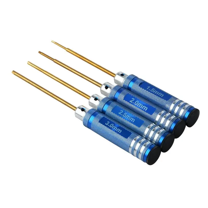 Ultra hard Titanium hex head screw driver set 1.5/2/2.5/3.0MM For RTW RC Car Trex Align helicopter airplane DJI drone repair DIY