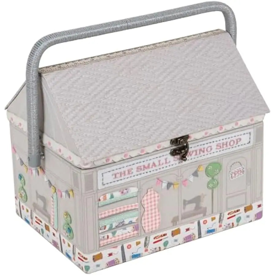 Sewing Box Craft Storage Basket with Handle