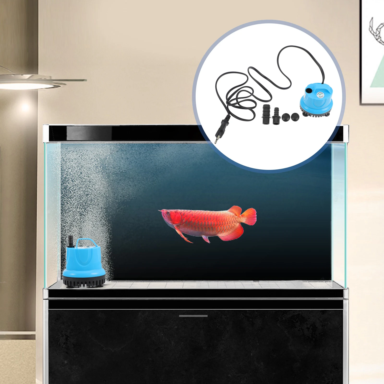 

Submersible Water Bottom Suction Aquarium Fish Tank Pond Filter Circulating Pump 12V Mini Pet Fish Tank Water Pump Garden Decor