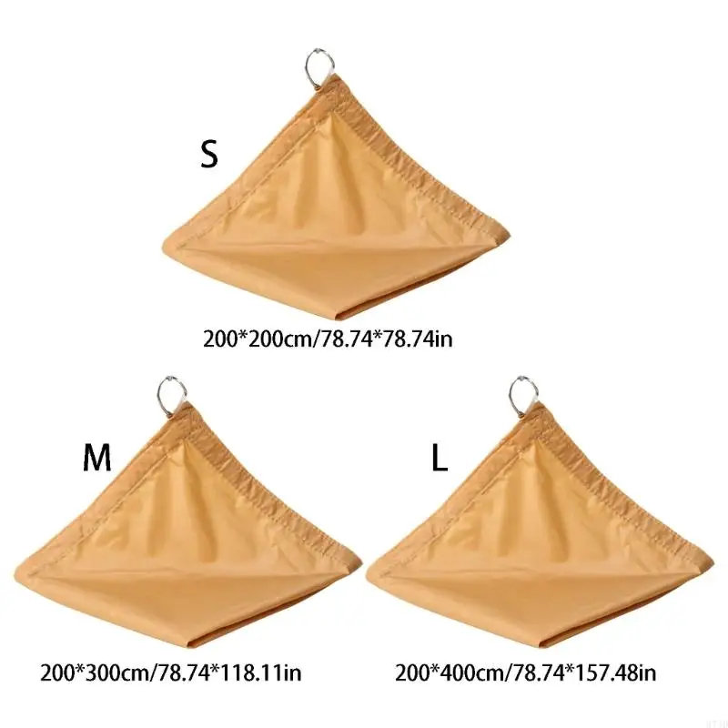 Thicken Waterproof Sun Shade Tarp Heavy Type Sun Blocking Rainproof Canvas Cover For Outdoor Garden Patios And Balcony 37JD