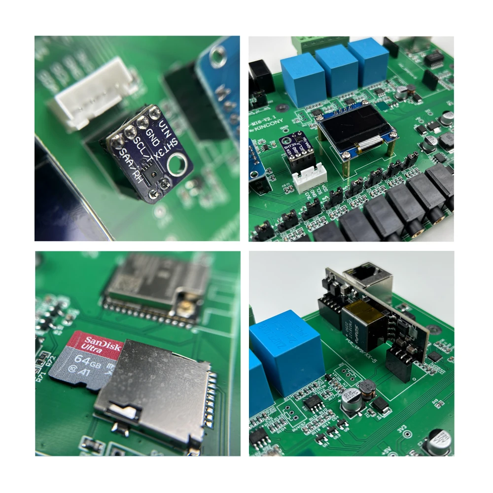 KC868-M16v2 ESP32-32UE Ct morsetto misuratore di energia Monitor di potenza RJ45/WiFi ESPHome Tasmota Arduino IDE SD Card SSD1306 modulo IIC RTC