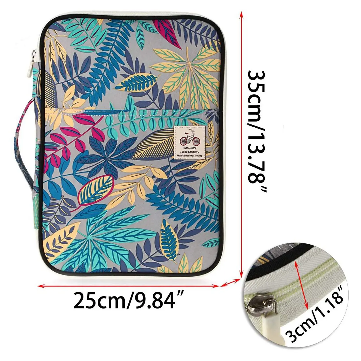 Multifunctional A4 Document Bag Combination Storage Bag Travel Bag Zipper Protective Case Suitable For Ipad, Notebook