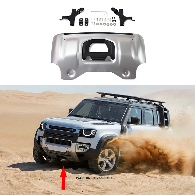

Car Accessories Front Bottom Bumper Guard Front Under Shield Silver forLand Rover Defender Body Parts 90/110 2020
