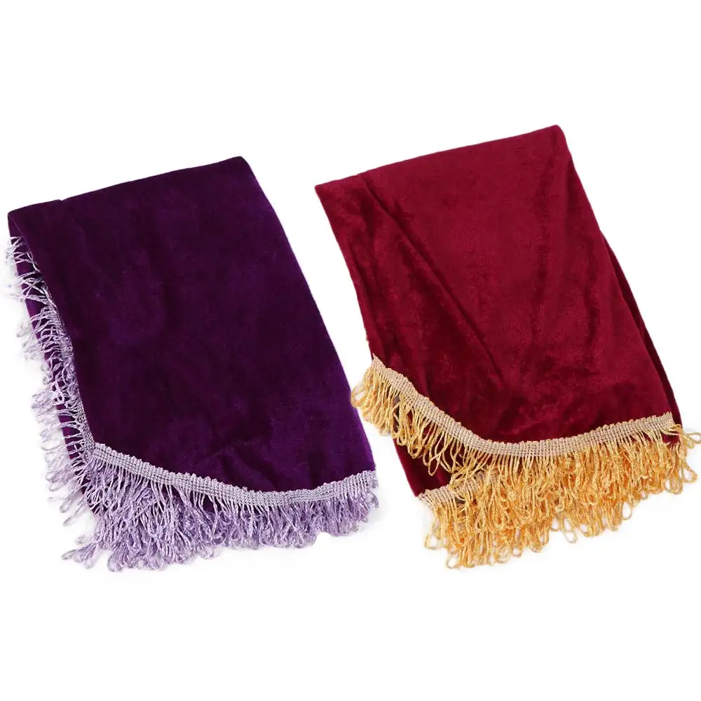 Funda Antipolvo para Piano Rojo y Morado con Borlas de Terciopelo - imagen 5