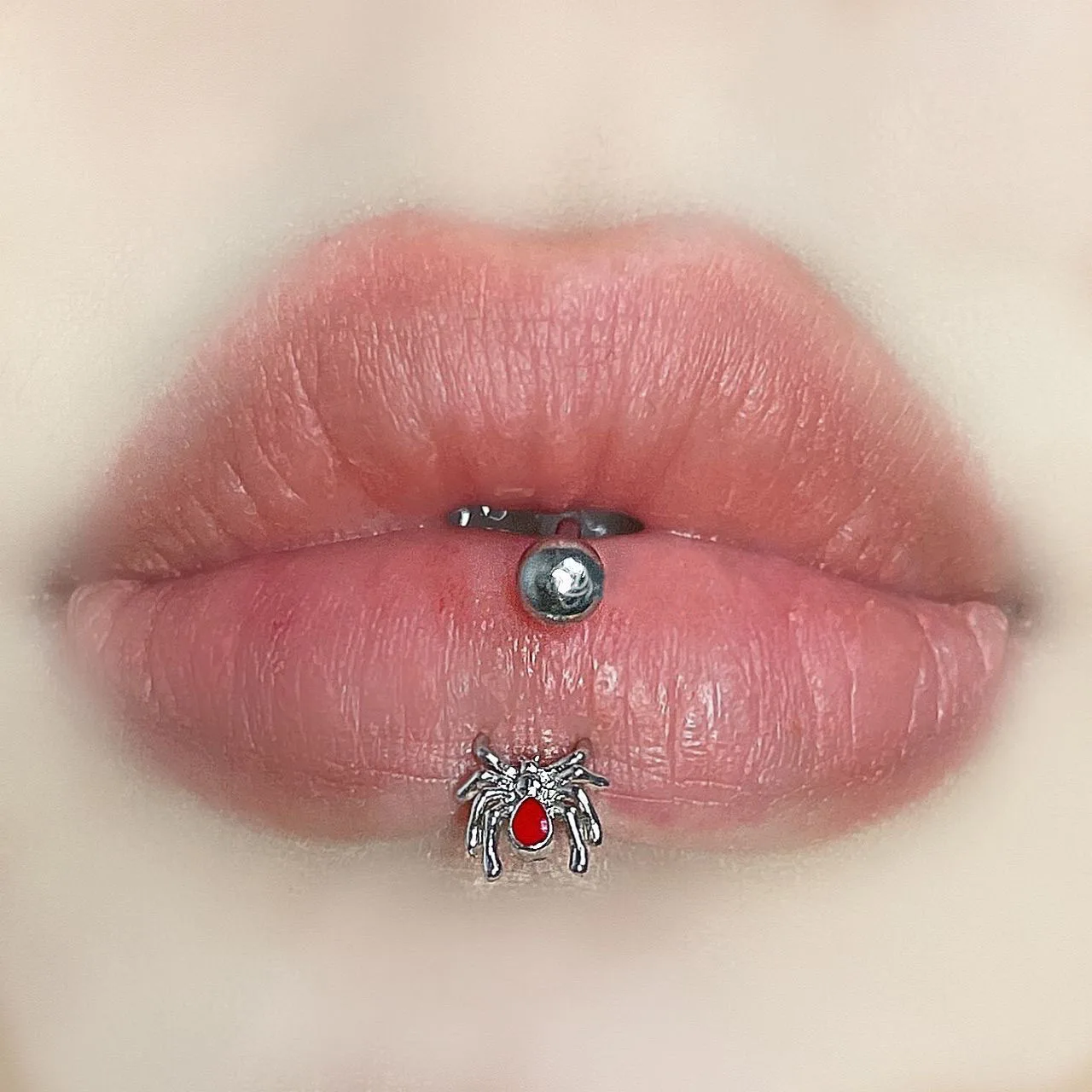 316L Spider Lip Ring Horseshoe Ring Titanium Steel Piercing Ear Stud Barbell Spiral Lip Studs Belly Button Sexy Body Jewellery
