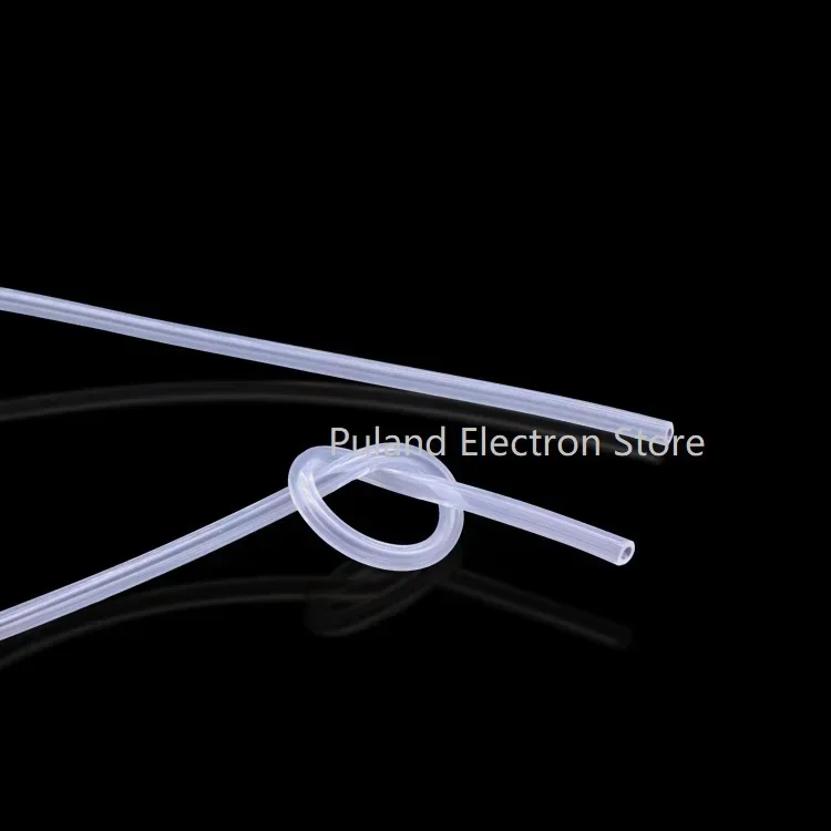 2x5 Silicone Tubing ID 2mm OD 5mm   Food Grade Flexible Drink Tubing Pipe Temperature Resistance Nontoxic Transparent