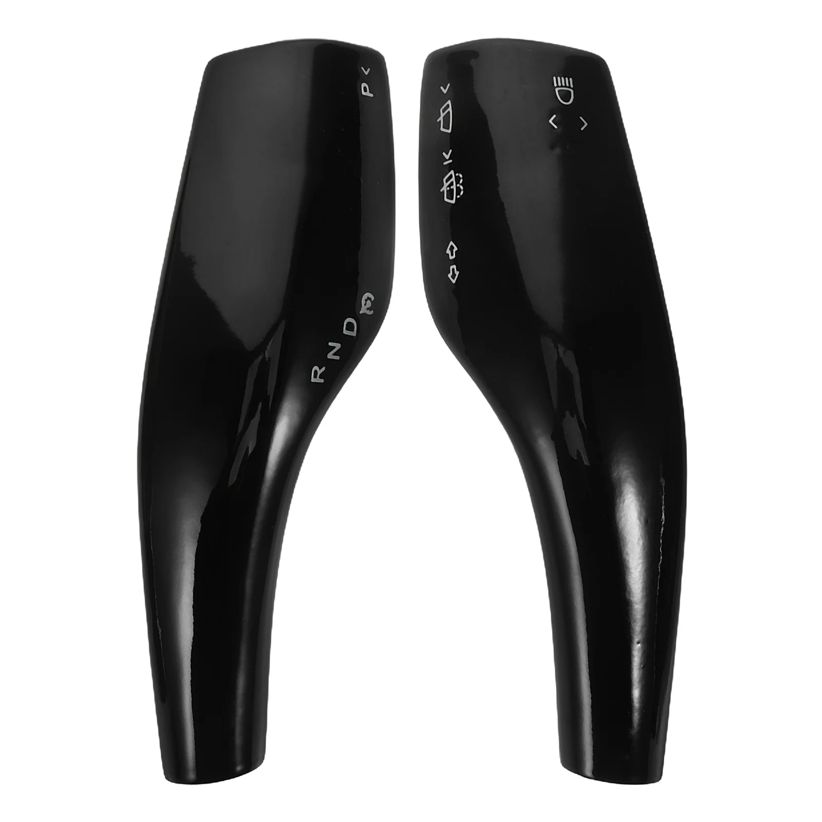 

1 Pair Carbon Fiber Car Turn Signal Lever Windshield Wiper Switch Cover Trim Steering Wheel Shift Protector Durable