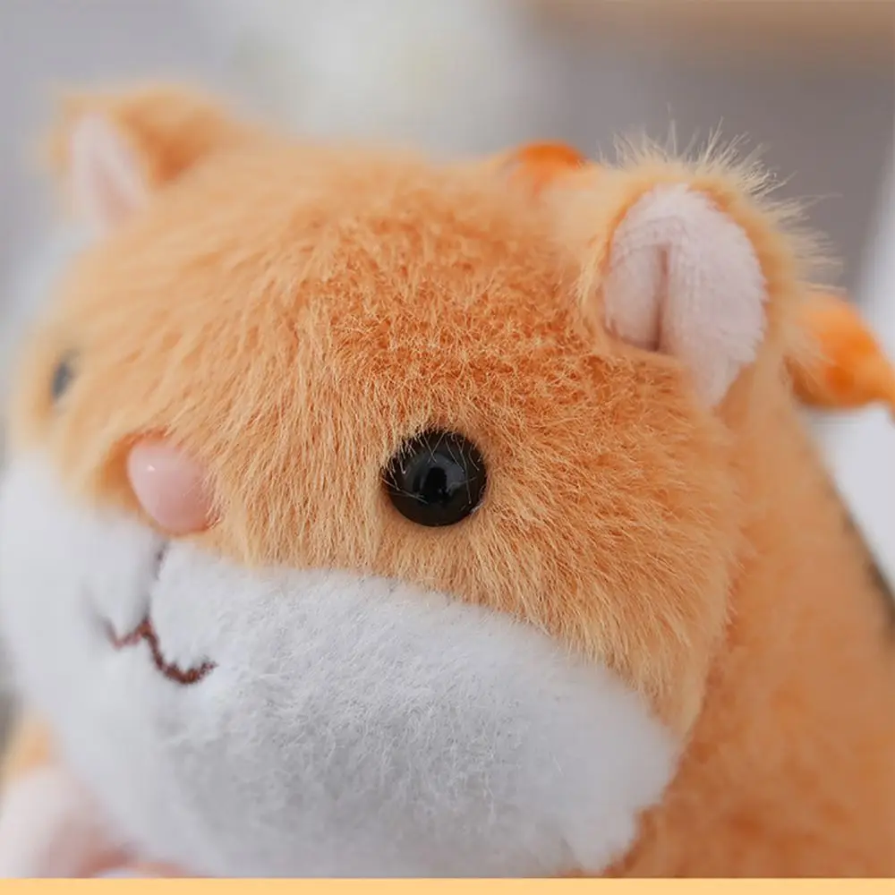 Kawaii Cartoon Hamster Keychian Pendant Hairry 13cm Animal Multicolor Kawaii All Age
