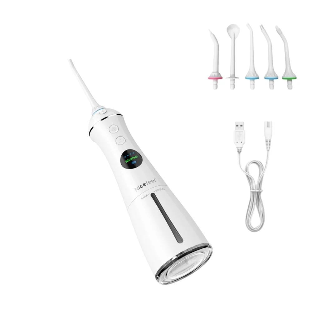 

Rechargeable Oral Irrigator Portable Dental Irrigator Water Flosser 6 Models 5 Jet Nozzles Water Teeth Pick Flosser Water Jets