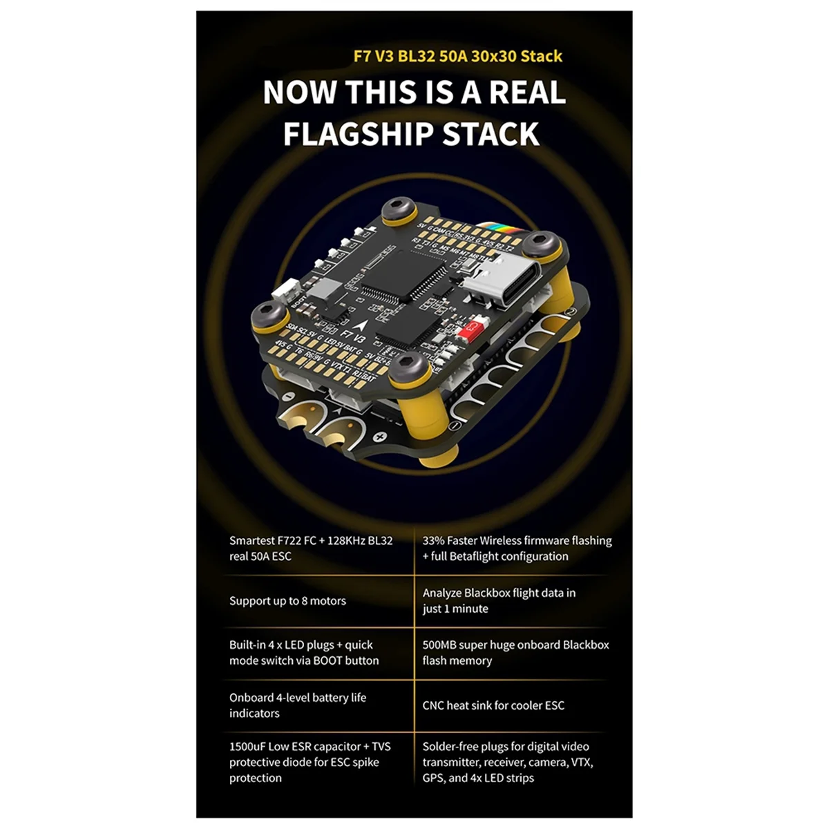 AT42 F7 V3 BL32 50A 30x30 플라잉 타워 FC