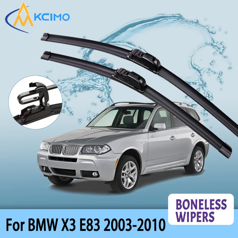 

Car Wiper For BMW X3 E83 2003-2010 Wiper U-type Soft Rubber Boneless Wiper HD Quiet Durable Automotive Wiper 22"+20"