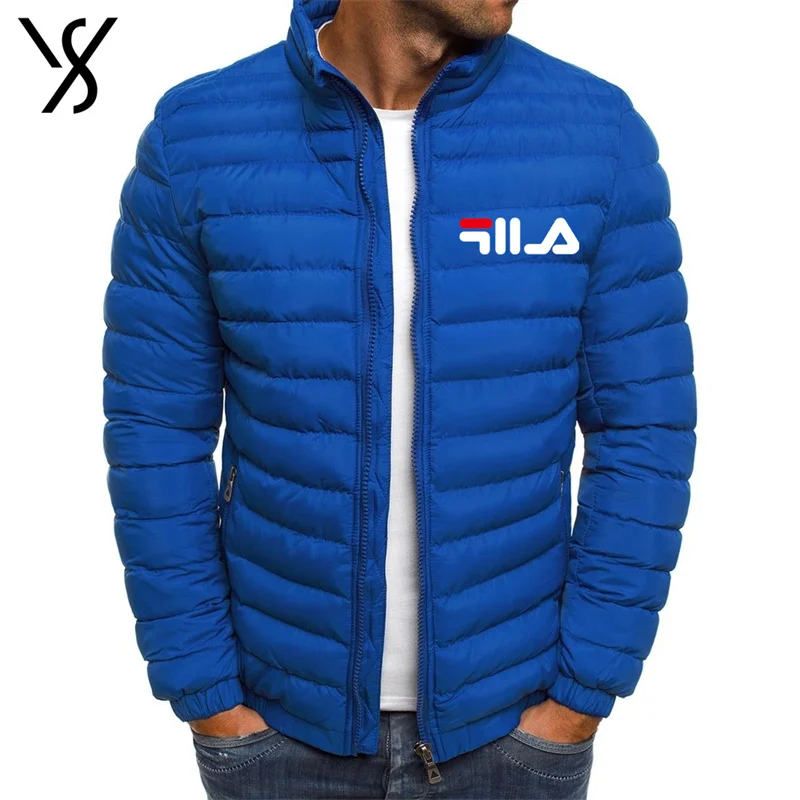 Men\'s new autumn and winter casual sports jacket stand collar warm coat, outdoor camping jacket, trend cotton-padded coat