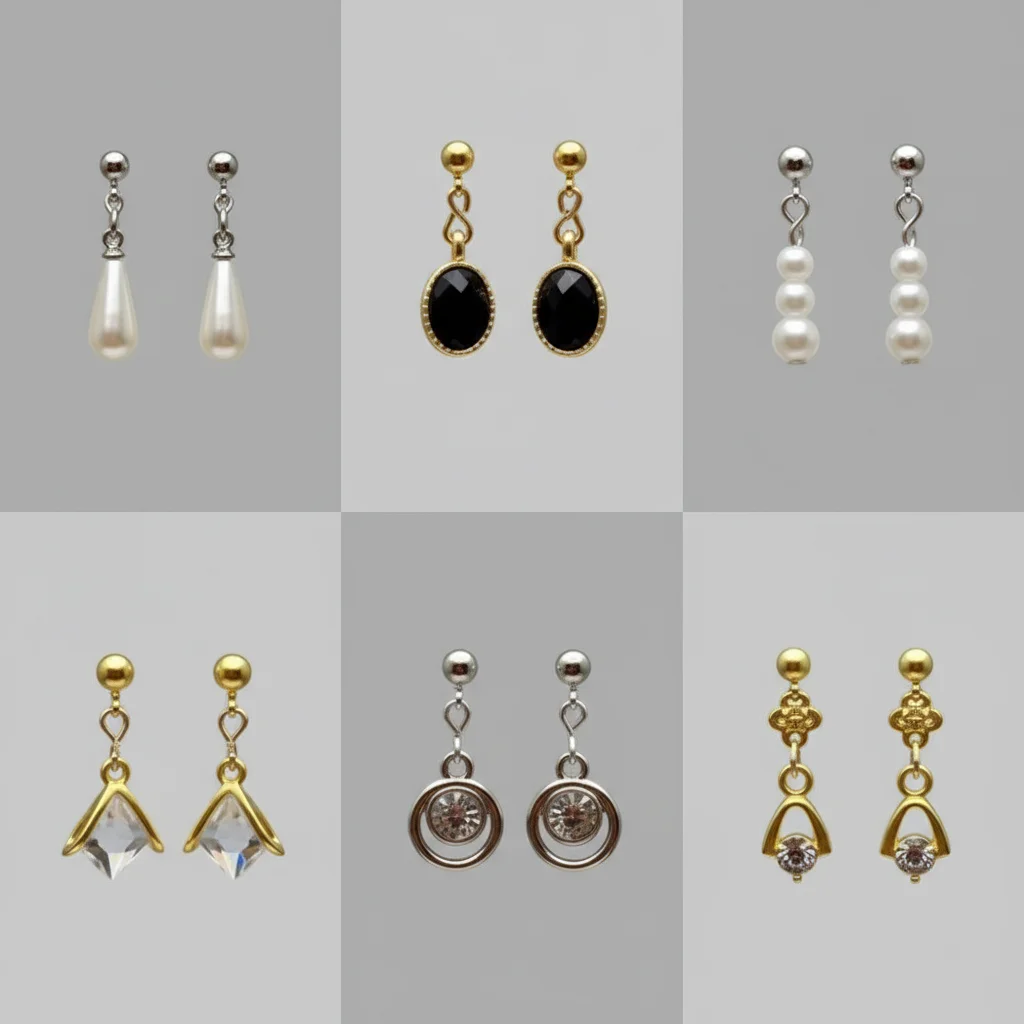 Fashion Doll Party Earring Necklaces Jewelry Clothes Accessories for 1/6 1/3 1/12 Doll Baby Girl Gift Toys Doll Colthes Decor