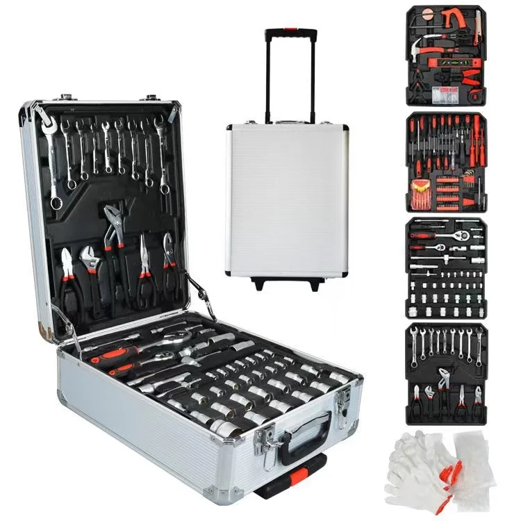 399 Pieces Professional Full Set electrician dedicated Tools multi-function hardware Household Toolbox