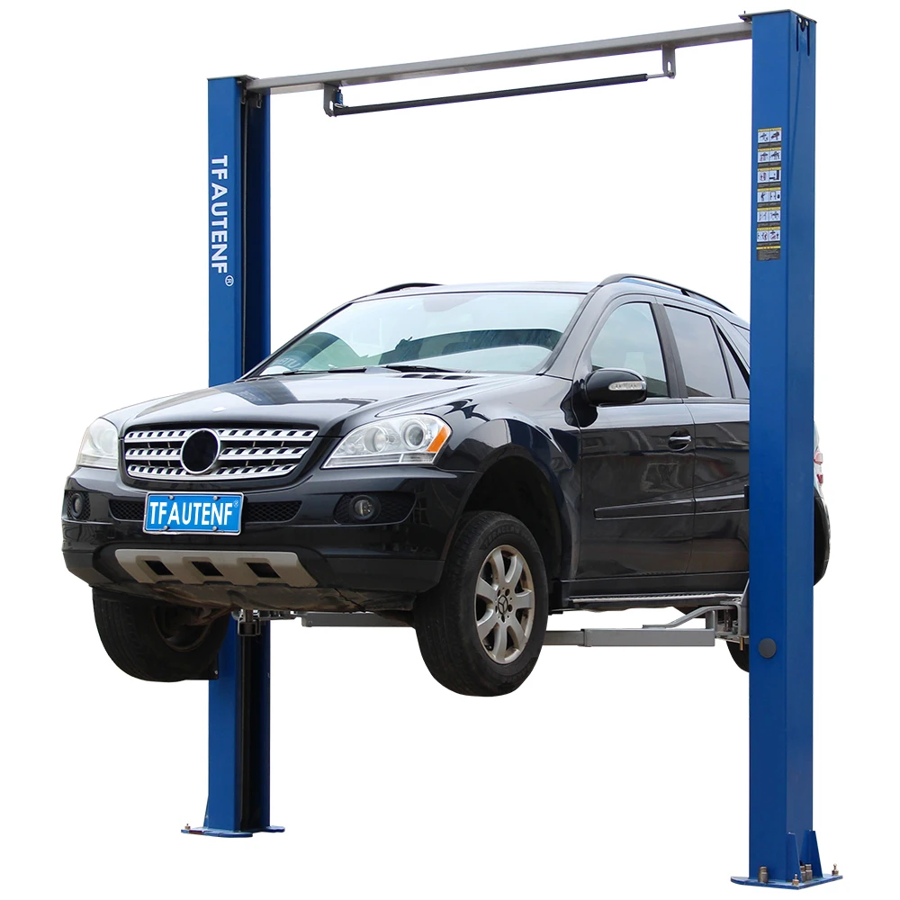 TFAUTENF 5 Tons Gantry Lifter For Auto Repair Shop Two Post Car Lifts Clear Floor 2-post Auto Hydraulic Lift