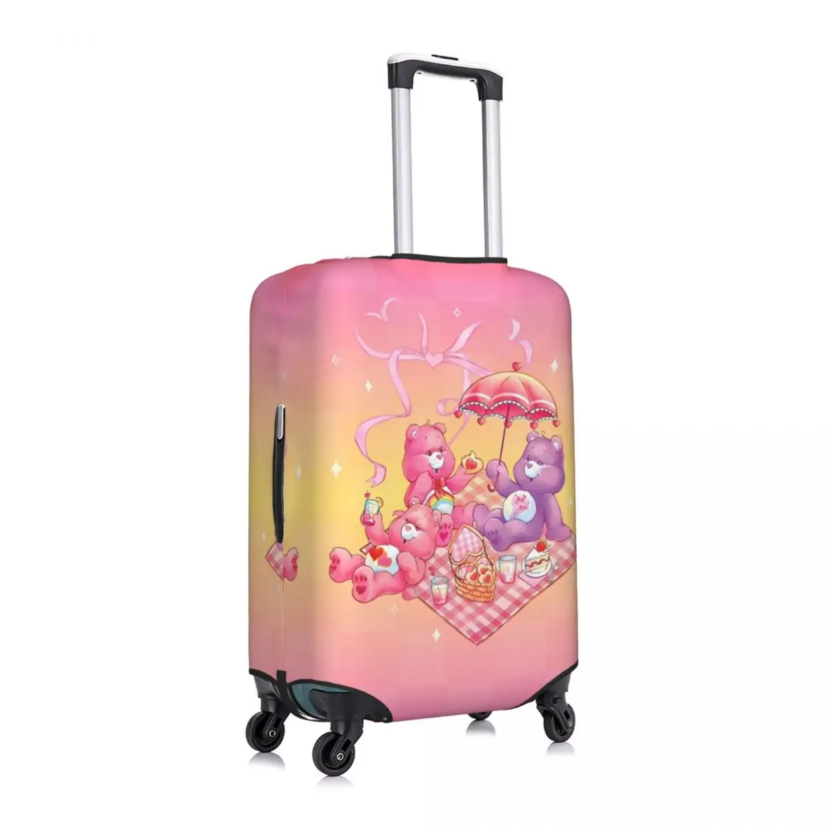 Cartoon Care Bears Movie Suitcase Cover Holiday Strectch Luggage Supplies Travel Protection