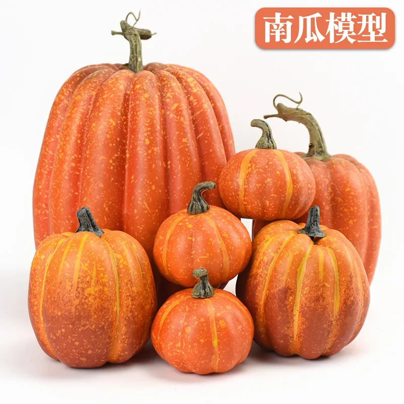 Simulated pumpkin model, Halloween pumpkin ornament, decorative prop, vegetable cabinet display, photography prop