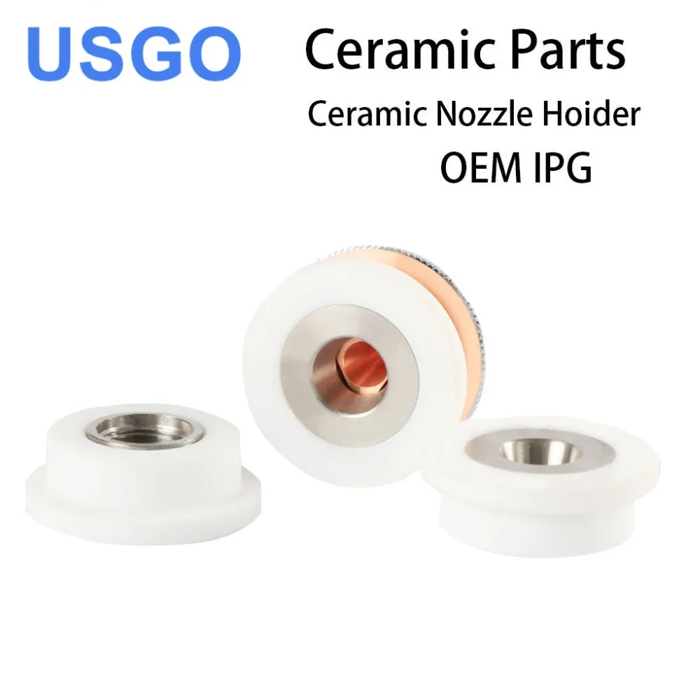 

USGO Ceramic Nozzle Holder Dia.28.7mm/23.2mm OEM IPG Nozzle Holder For Fiber Laser Cutting Head