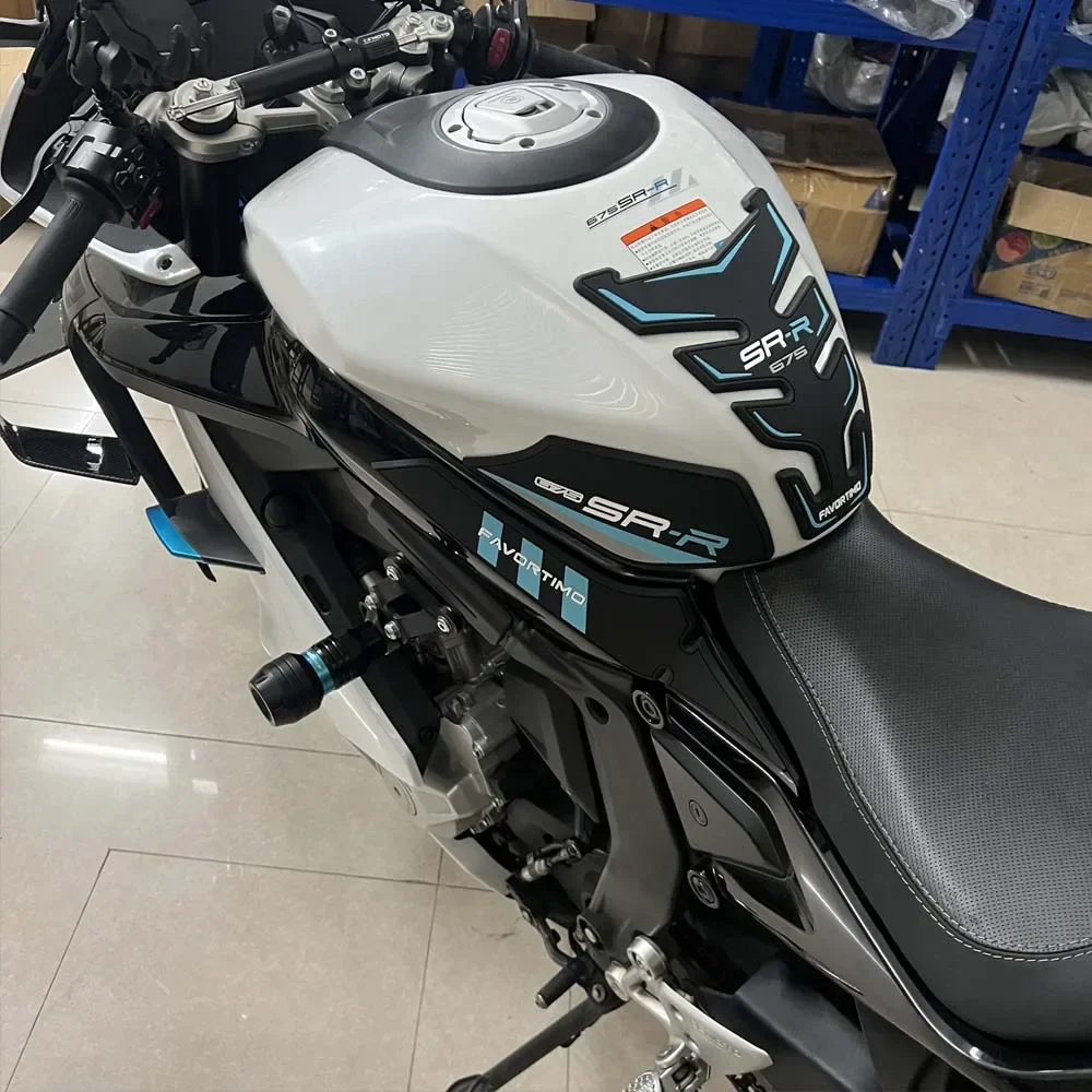 For CFMOTO 675SR-R 675SRR Anti Slip Fuel Oil Tank Pad Side Knee Grip Decal Protector Sticker Pads Motorcycle Accessories