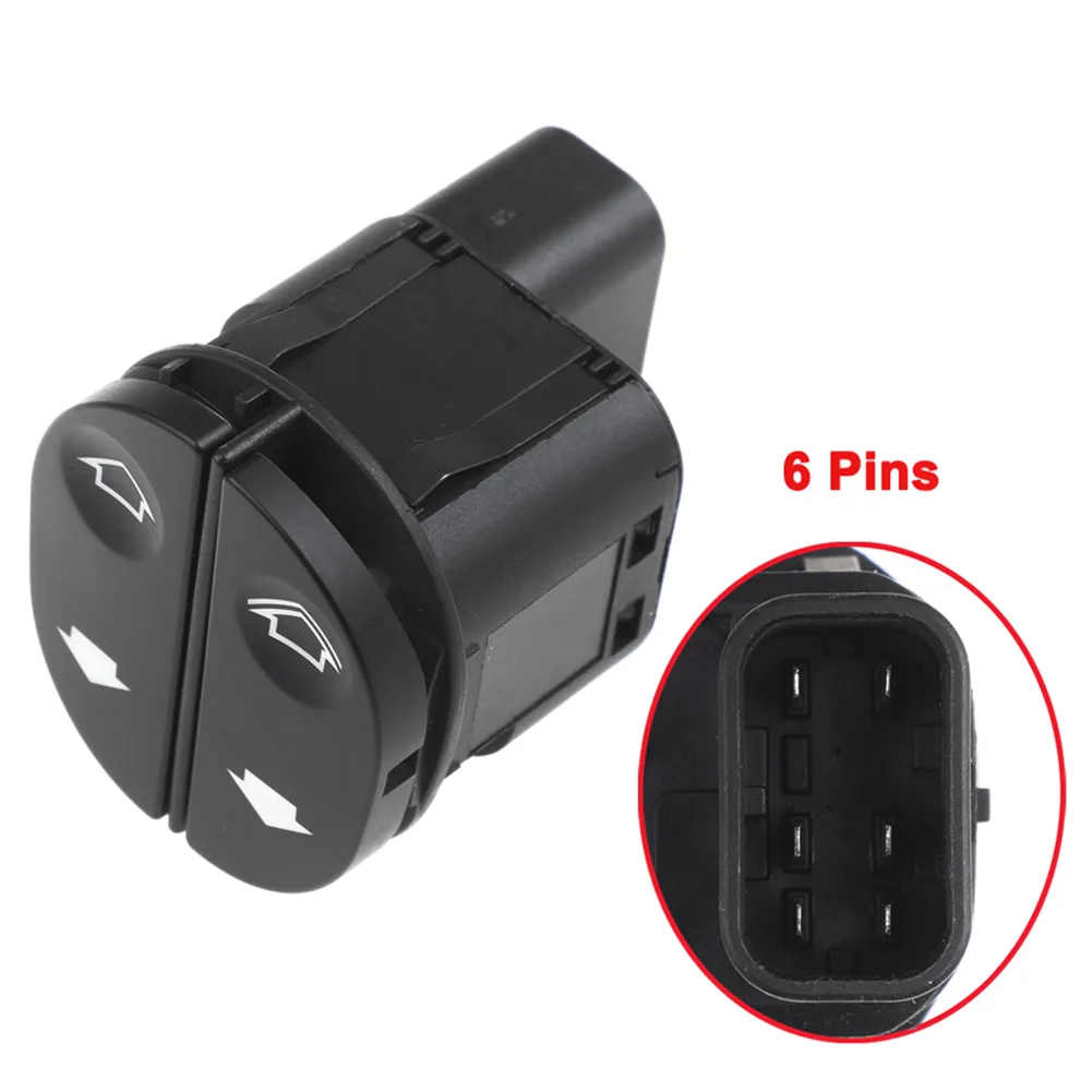 ABQB-Power Window Lifter Control Switch Electric Regulator Button For Ford Fiesta Fusion KA Transit 6S6T14529AB 1459686