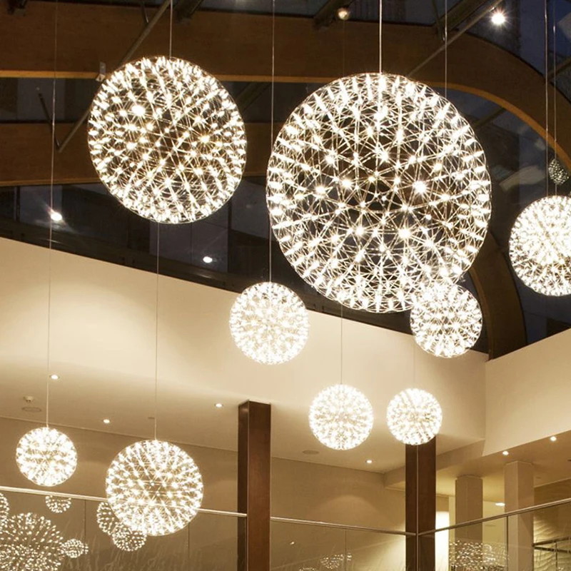 Sparkle ball chandelier wrought iron clothing store barber shop chandelier bed and breakfast tea room duplex floor lamp