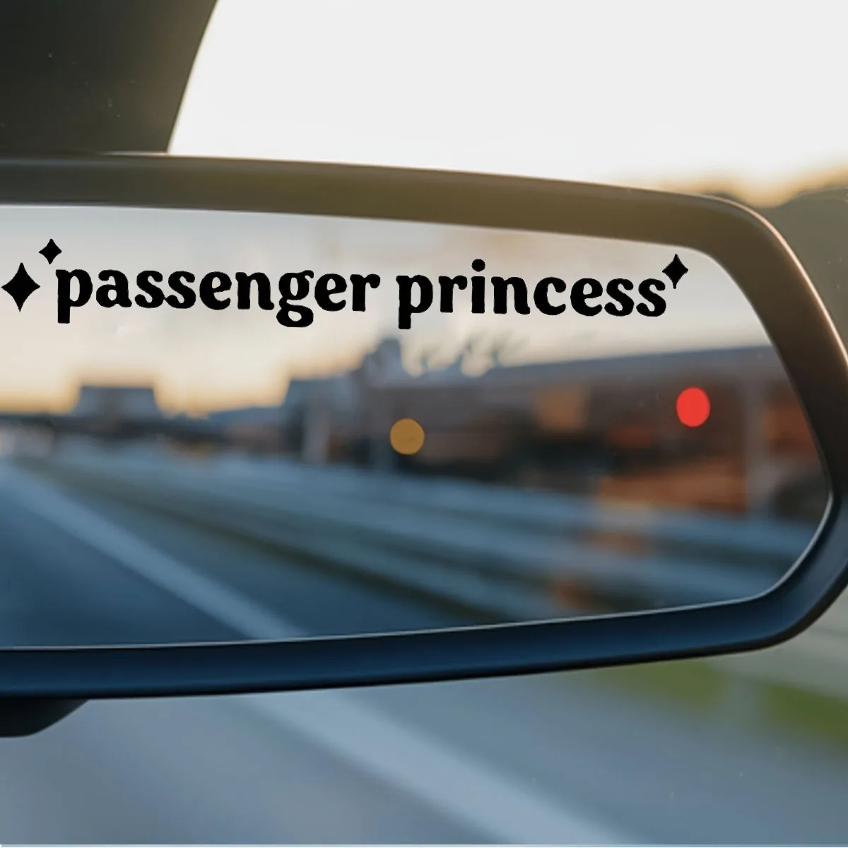 Passenger princess stickers, mirror stickers waterproof vinyl letter stickers, girly decorations, car stickers for all vehicles