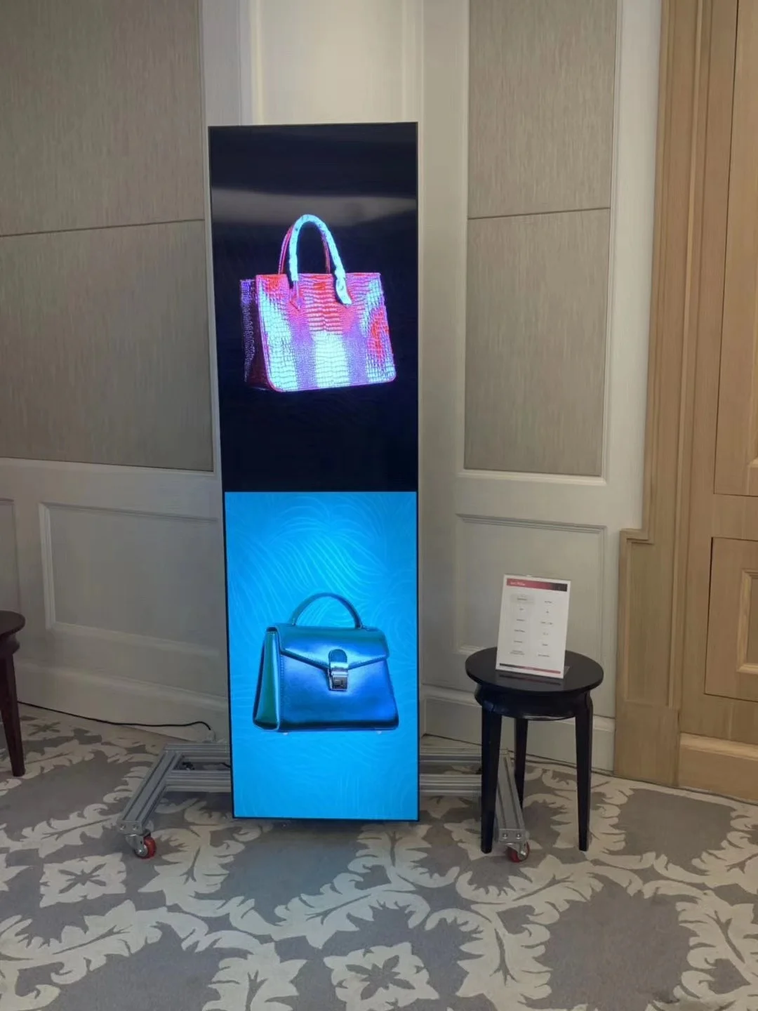 4k HD Floor Standing 75 Inch Advertising Full Screen Vertical Digital Signage Android Touch Lcd Totem Stand Display