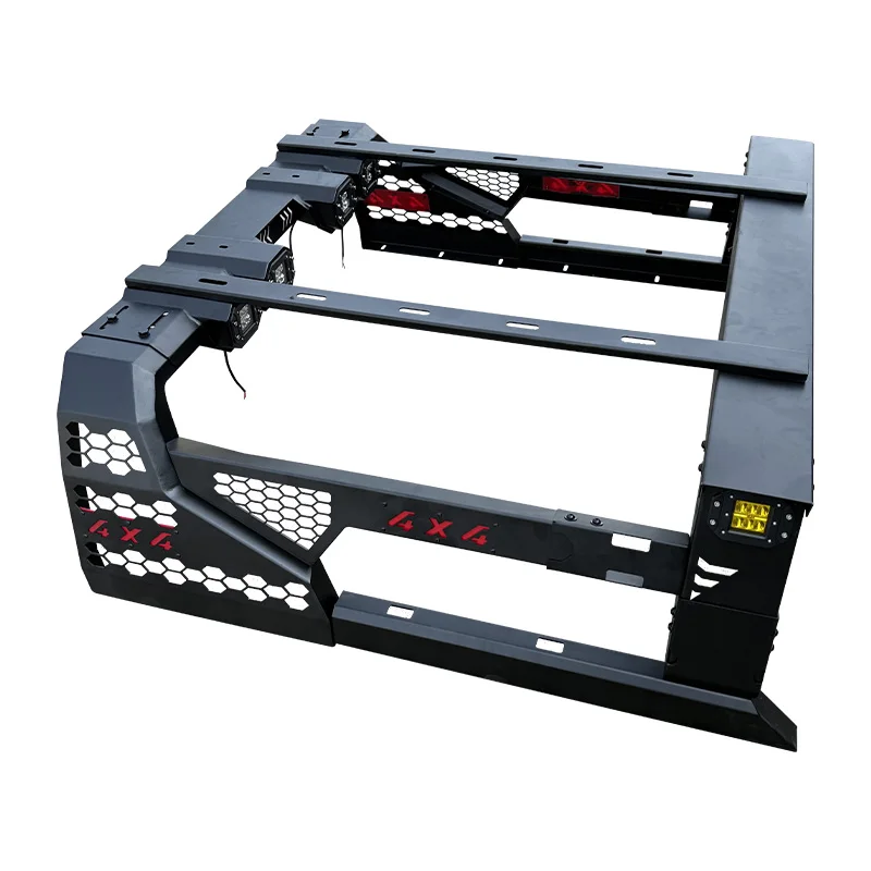 Fotografia 7: Rack de Teto Universal em Aço Manganês com Capacidade de 500KG, Ajustável e Multifuncional, para Caçamba de Caminhão com Escada