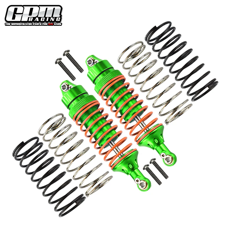 GPM-voorveringssystemen van gelegeerd metaal (1,3 mm, 1,5 mm, 1,7 mm spiraalveer en 4 mm dikke as) voor de TRAXXAS 1/10 Slash 4X4 / Stampede / Bandit XL-5.