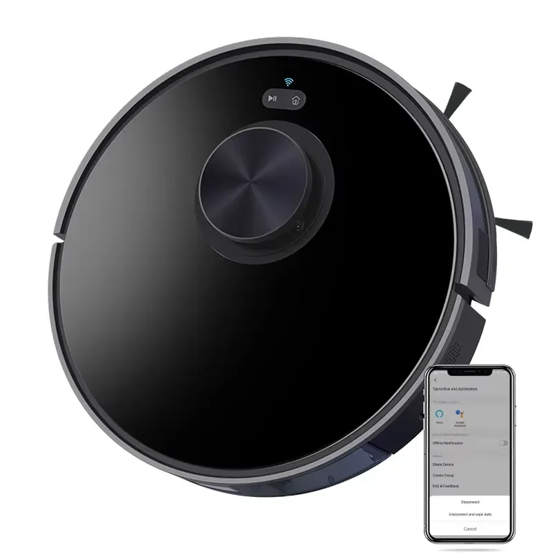 For Aspiradora Robot Laser Navigation Real Time Mapping 2700Pa Suction Robot Vacuum Cleaner Sweep and Wet Mopping