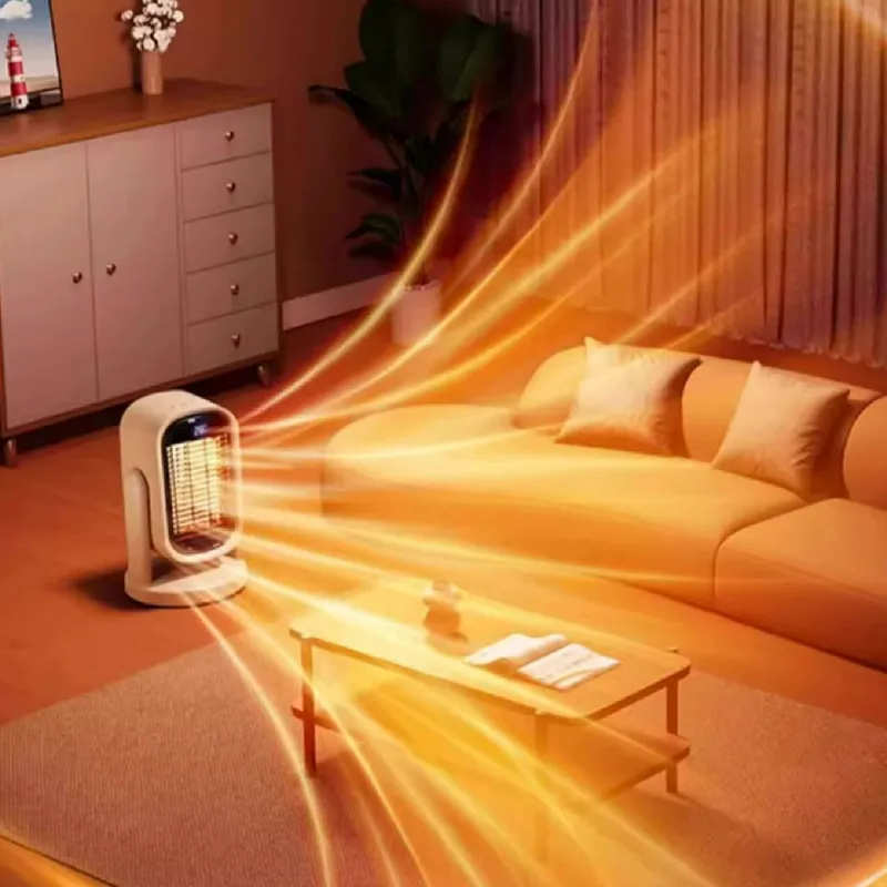 Calentador eléctrico de escritorio para el hogar, calentador pequeño para oficina, dormitorio, sala de estar, área grande, baño de bebé