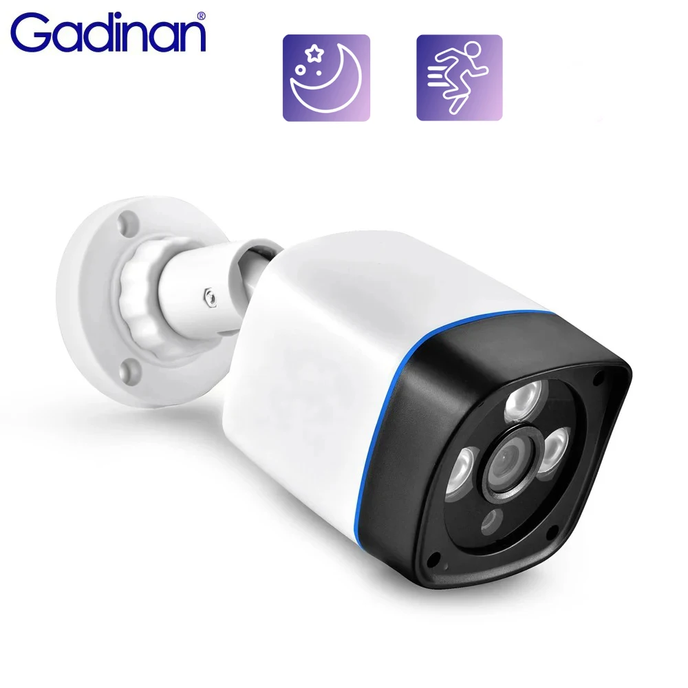 Gadinan 1080P IP Camera Motion Detection Security RTSP Outdoor Waterproof Indoor Video Surveillance Bullet 48V POE CCTV Camera