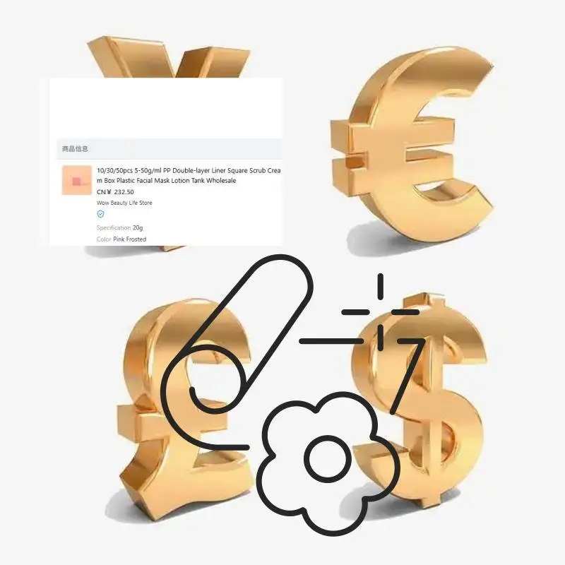 PP Double-layer Liner Square Scrub Cream Box