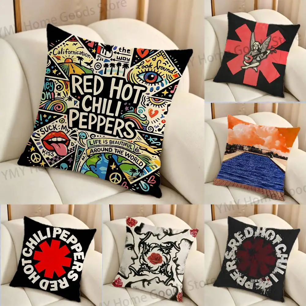 RED HOT Band C-Chili P-Peppers Gifts PillowCase Sofa Cushion Cover Suitable For Home Bedroom Room custom Decor