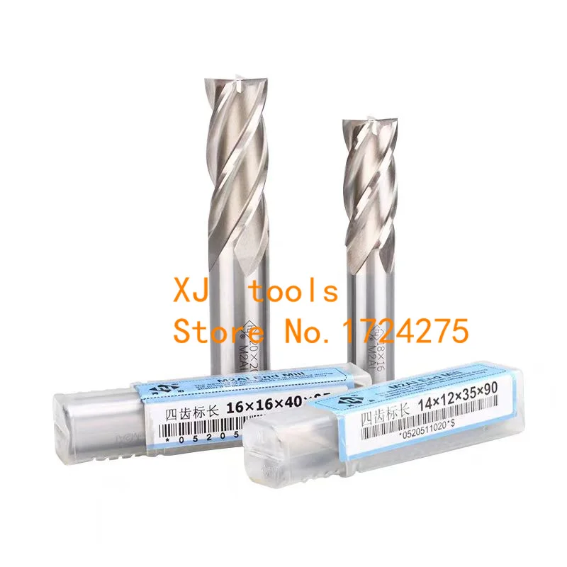 

5PCS HSS 4F/3F/2F 1.5mm-20mm full grinding mill Milling cutter,HSS containing aluminum end mill, straight shank end mill