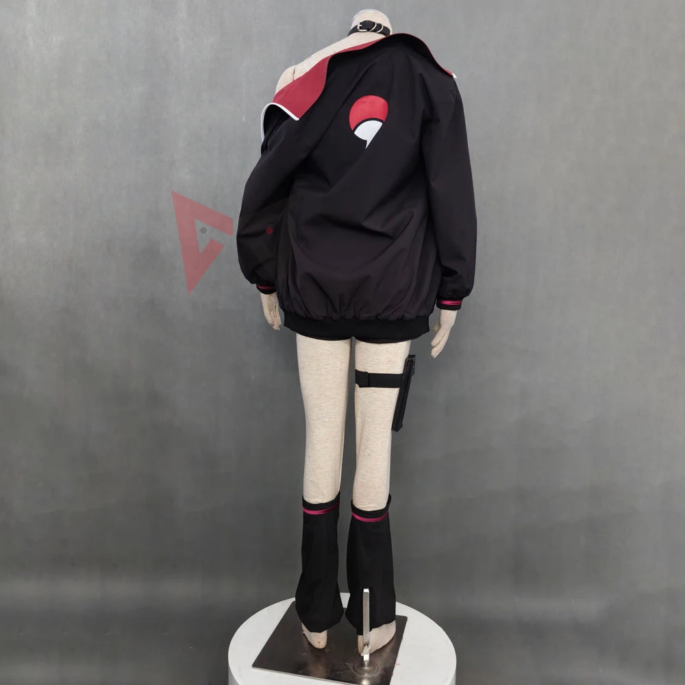 New Ninja Borutoes Uchihang Saradan Cosplay Costume Shirt Shorts Jacket Leggings For Game Party Halloween Adult Plus Size view 3