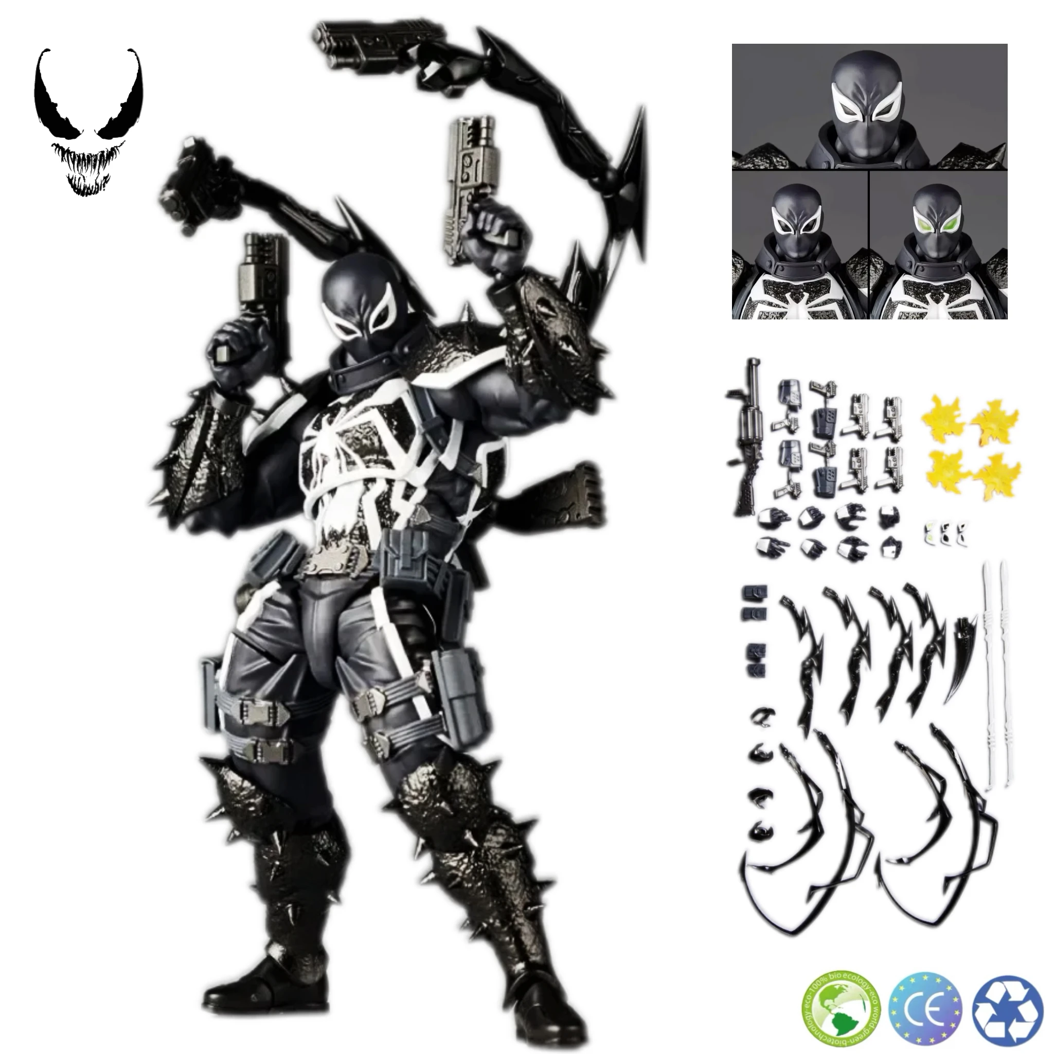 Venom Revoltech AMAZING YAMAGUCHI Anime Collection Model Toys Eugene 