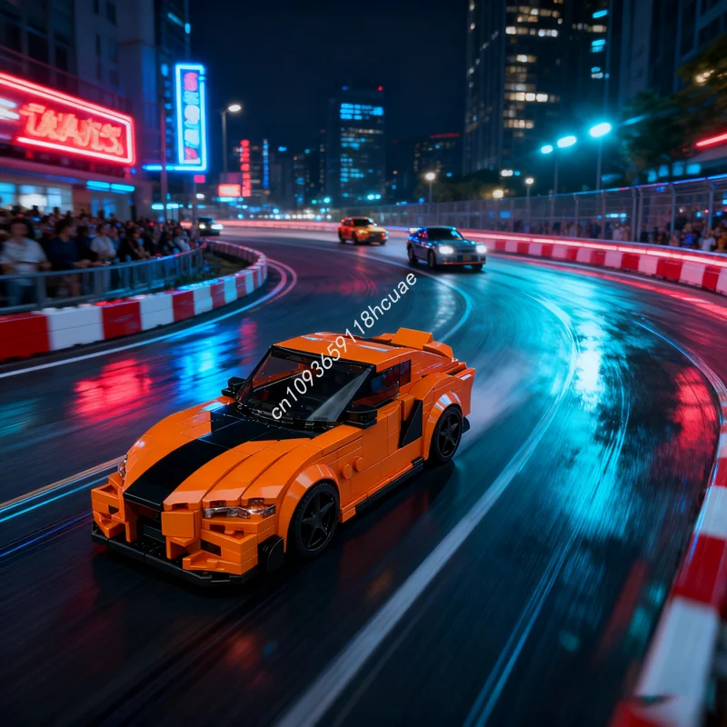 

293 шт. MOC Han S Toyota Supra Gr Fast And Furious 9 Модель Строительные блоки Игрушка DIY Идея Рождественский подарок Образовательный кирпич День рождения