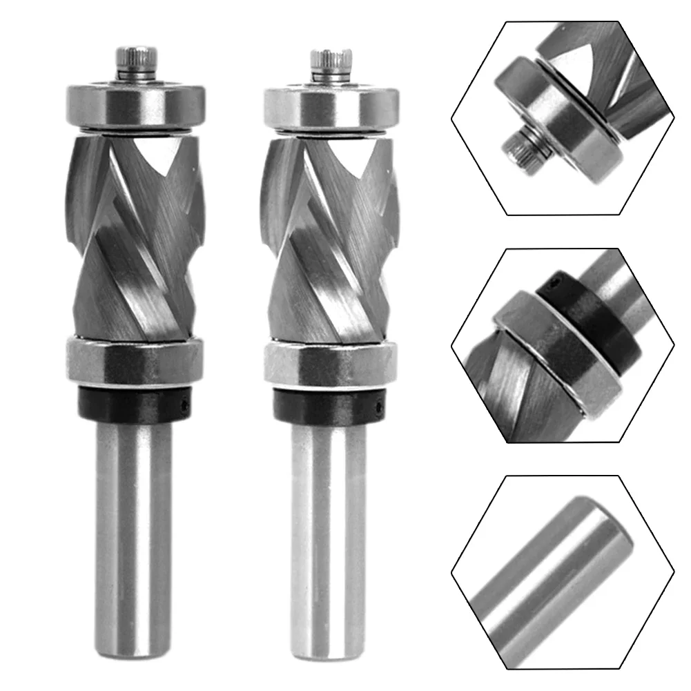 

Woodworking Router Bit Mill CNC Router Bit Solid Carbide Bearing Compression Flush Trim For Rabbeting And Trimming Edges